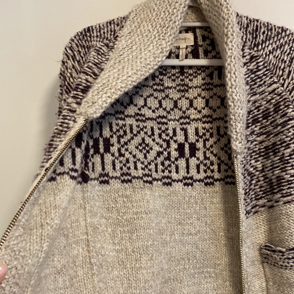 Wilfred Free Alpaca Blend Wool Zip Up Sweater Size S - Picture 3 of 6